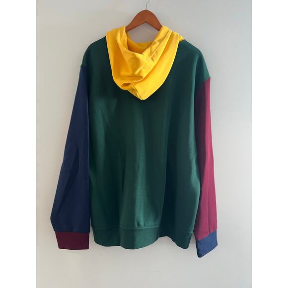 NWT Polo Ralph Lauren Double Tech Color Block Zip Up Hoodie Size XXL - Picture 6 of 7